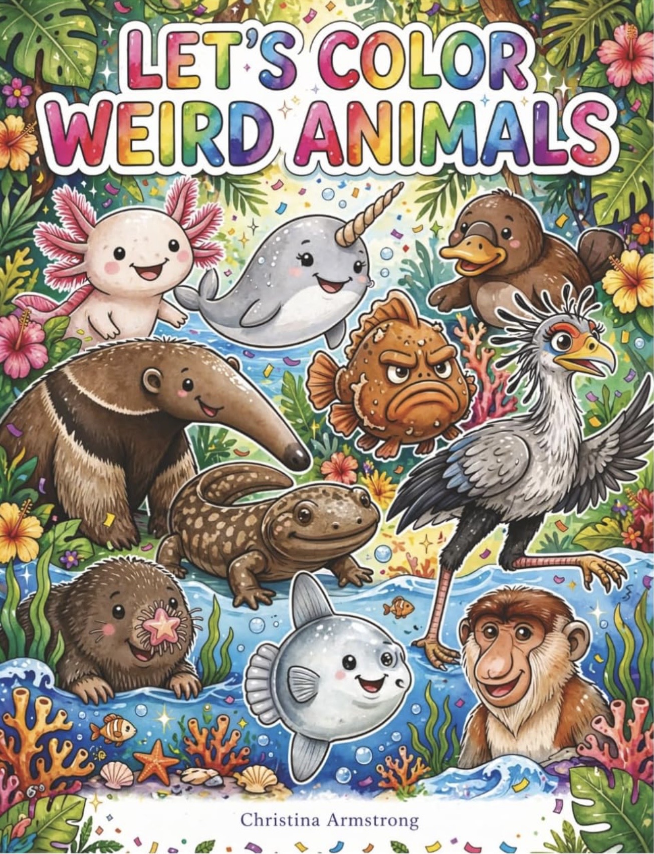 Let's Color Weird Animals cover