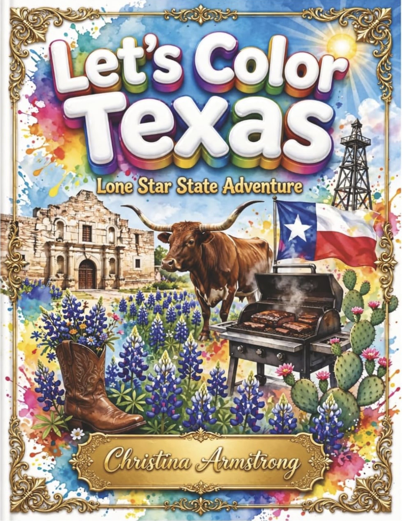 Let's Color Texas cover