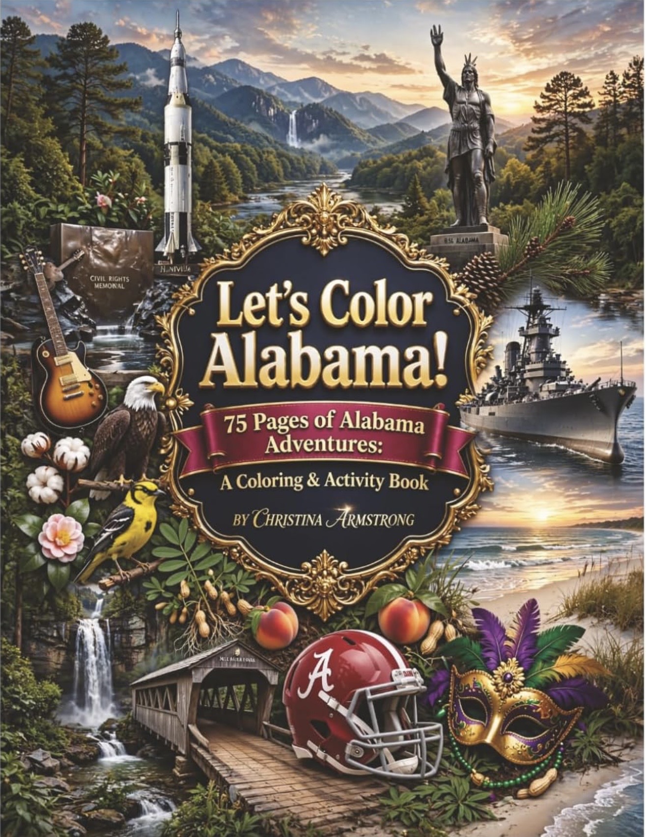 Let's Color Alabama! cover